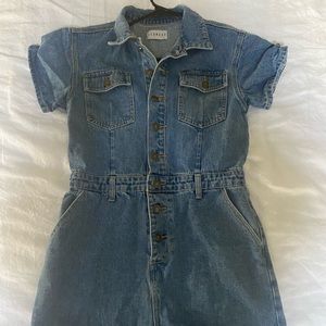 lioness denim romper!